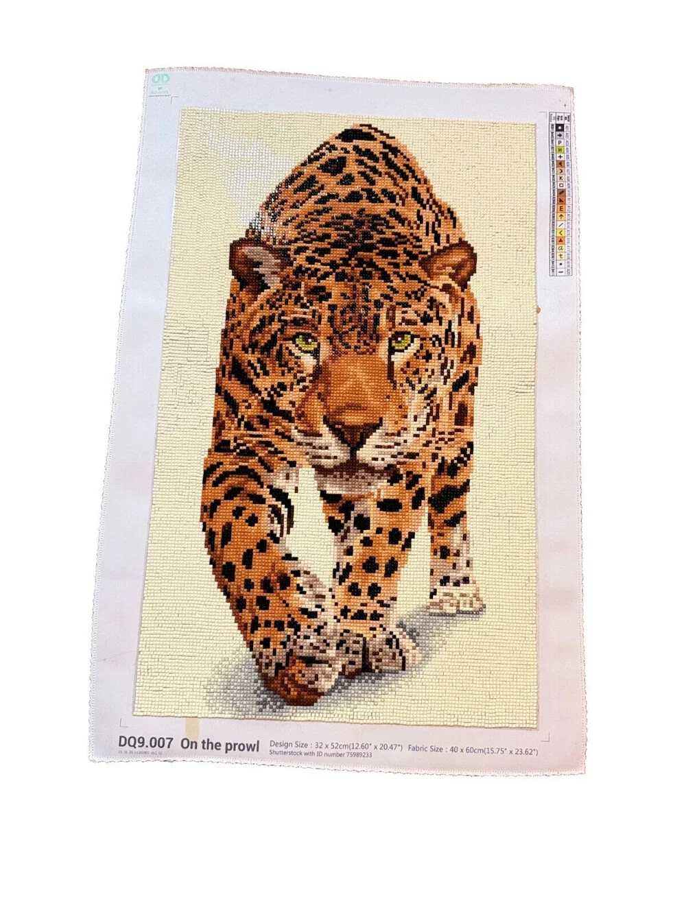 Leopard On The Prowl FINISHED Diamond Painting 12.25